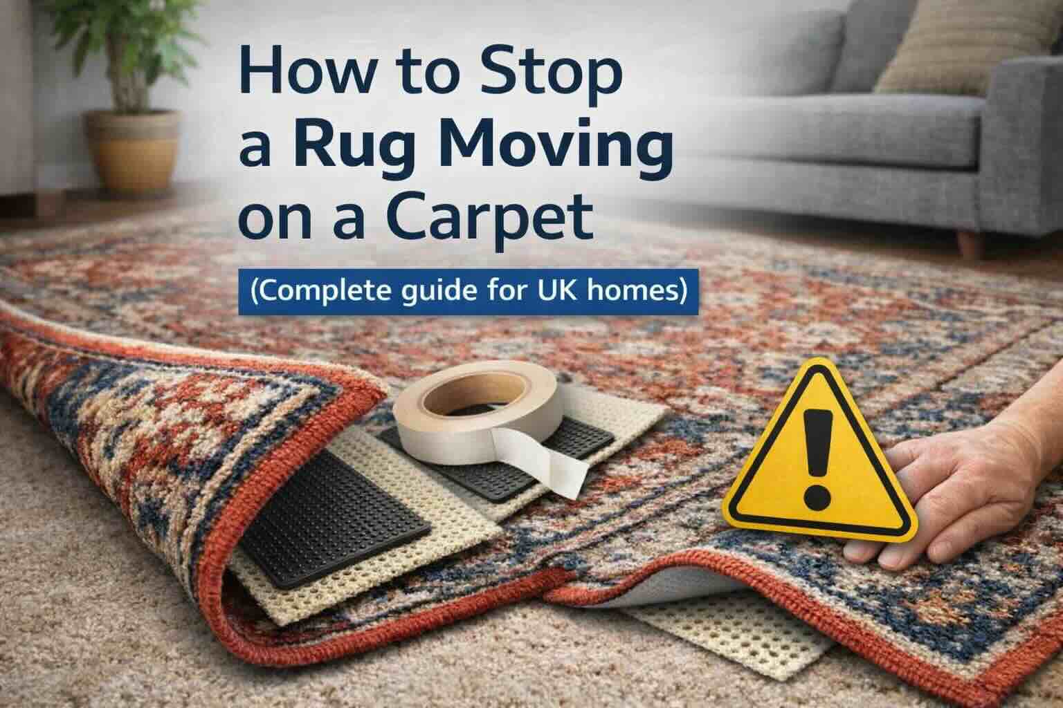 How to Stop a Rug Moving on a Carpet