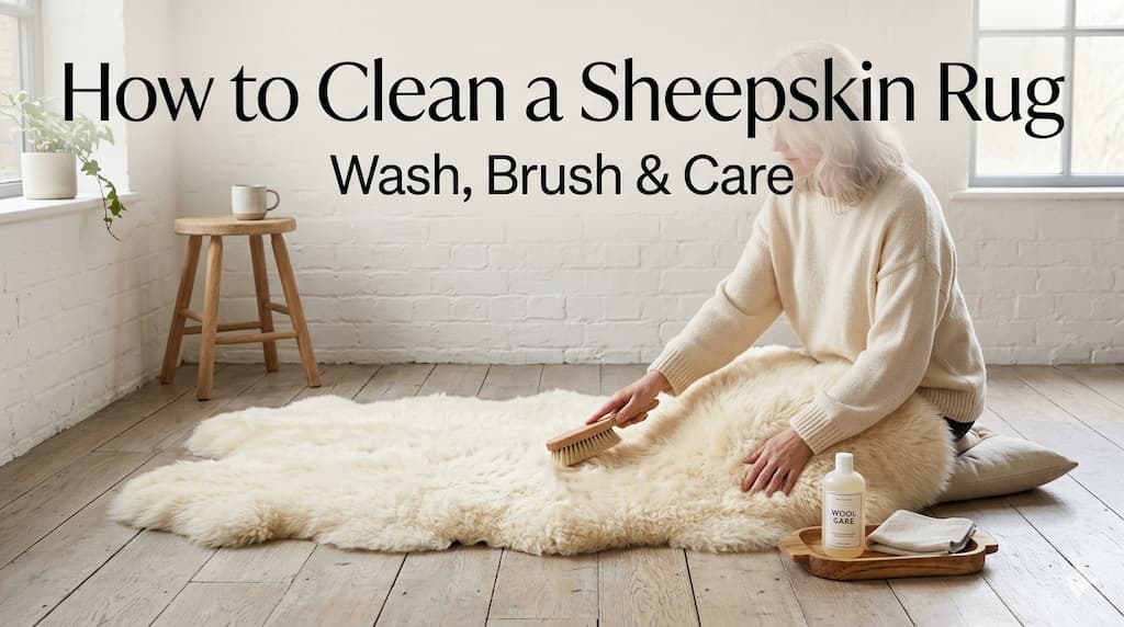 How to Clean a Sheepskin or Lambskin Rug (Wash, Brush & Care) beUNIQ