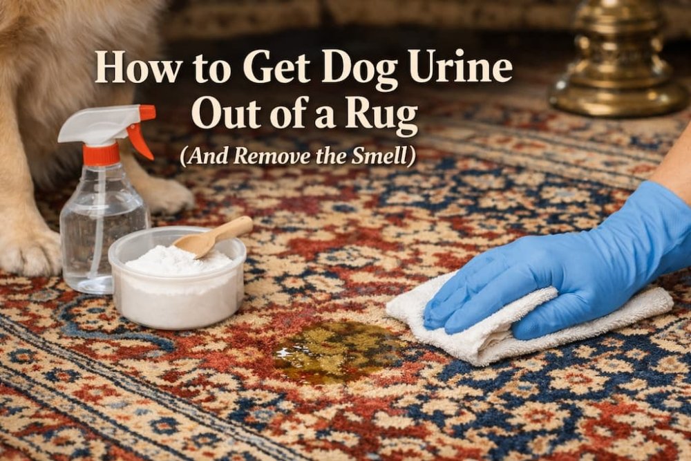 How to Get Dog Urine Out of a Rug (And Remove the Smell) - beUNIQ