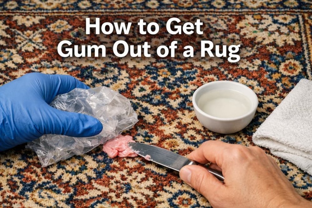 How to Get Gum Out of a Rug - beUNIQ