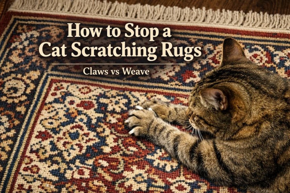 How to Stop a Cat Scratching Rugs (Claws vs Weave) - beUNIQ