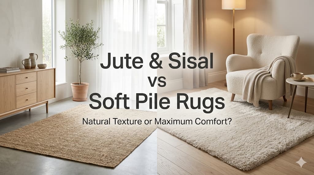 Jute & Sisal Rugs vs Soft Pile Rugs: Natural Texture or Maximum Comfort? - beUNIQ