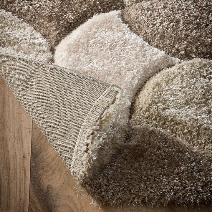 Origins 3D Scallop Neutral Carved Rug Soft Textured Floor Covering - beUNIQ - 3D Scallop Rug - 80x150 - Anti - shed Rug