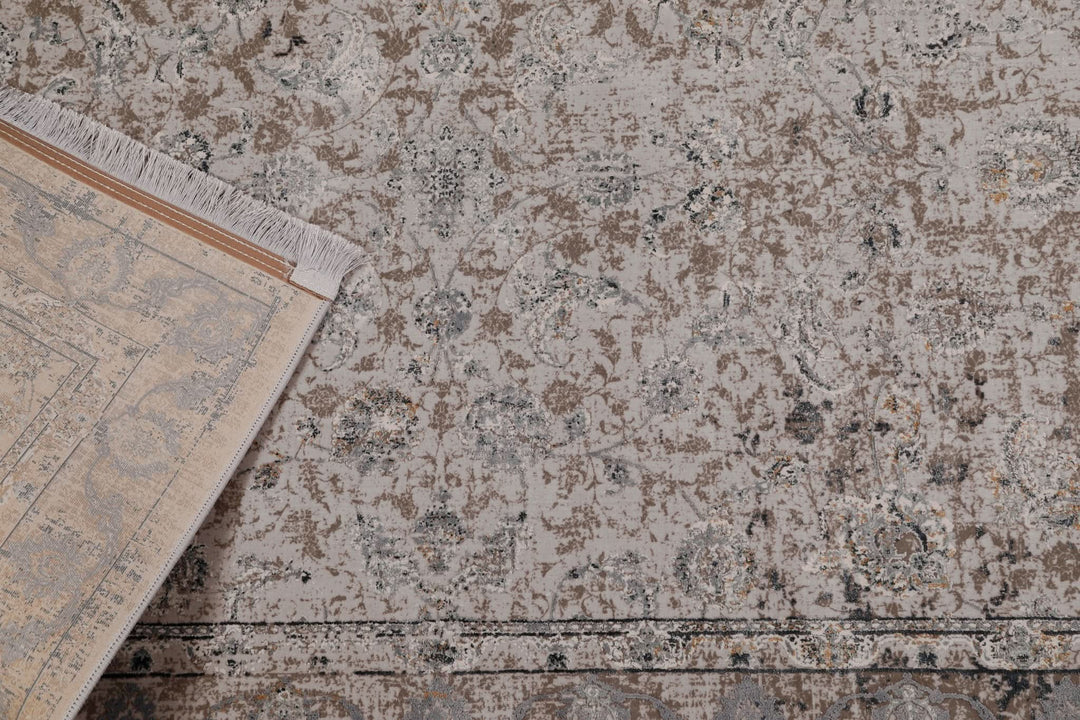 Modern Faded Area Rug Amelia Stain Resistant Polypropylene - beUNIQ - AM023 - 60cm x 180cm - bedroom rug