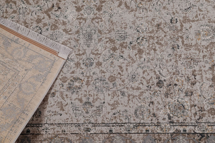 Modern Faded Area Rug Amelia Stain Resistant Polypropylene - beUNIQ - AM023 - 60cm x 180cm - bedroom rug
