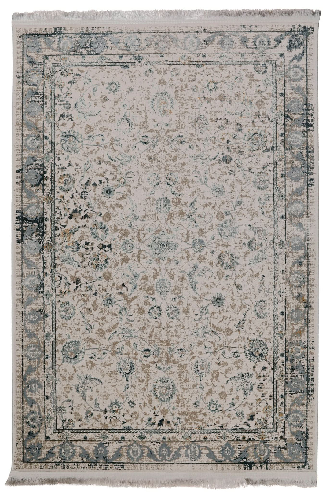 Modern Faded Area Rug Amelia Stain Resistant Polypropylene - beUNIQ - AM023 - 60cm x 180cm - bedroom rug