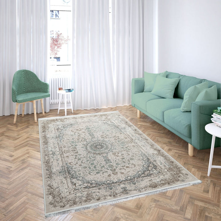 Modern Faded Area Rug Amelia Stain Resistant Polypropylene - beUNIQ - Amelia rug - 60cm x 180cm - bedroom rug
