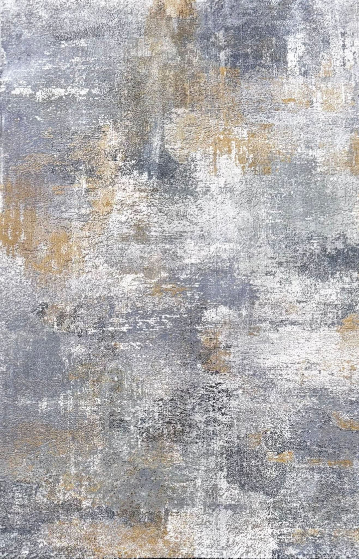 Amelia Modern Area Rug Abstract Design Grey Yellow - beUNIQ - abstract rug - 60cm x 180cm - Amelia rug