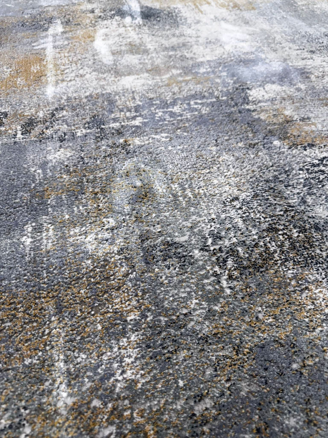 Amelia Modern Area Rug Abstract Design Grey Yellow - beUNIQ - abstract rug - 60cm x 180cm - Amelia rug