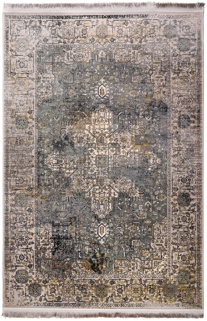 Modern Faded Area Rug Amelia Vintage Design 5mm Pile - beUNIQ - Amelia rug - 60cm x 180cm - bedroom rug