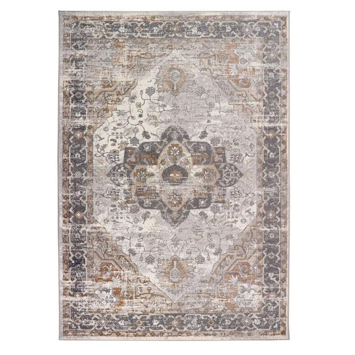 Origins Alexandra Vintage Persian Style Distressed Cream Grey Rug - beUNIQ - cream and grey rug - 80cm x 150cm - Created by Product Upload