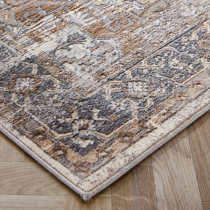Origins Alexandra Vintage Persian Style Distressed Cream Grey Rug - beUNIQ - cream and grey rug - 80cm x 150cm - Created by Product Upload