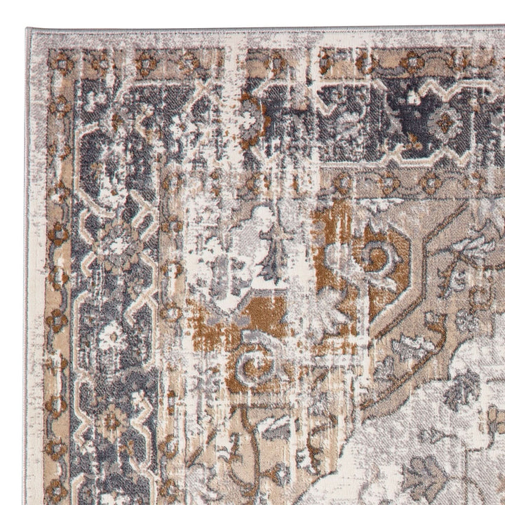 Origins Alexandra Vintage Persian Style Distressed Cream Grey Rug - beUNIQ - cream and grey rug - 80cm x 150cm - Created by Product Upload