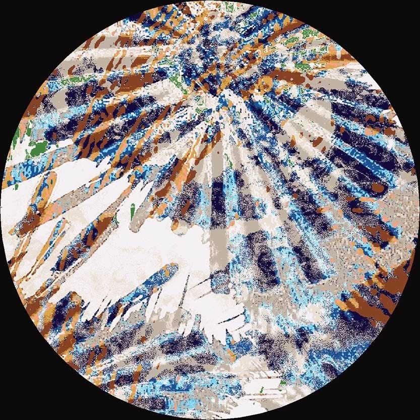 Modern Area Rug Abstract Non - Shedding - beUNIQ - abstract rug - Round 100cm x 100cm - Amelia rug