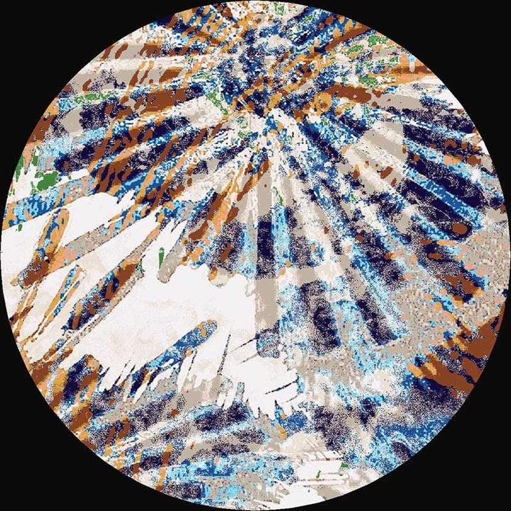 Modern Area Rug Abstract Non - Shedding - beUNIQ - abstract rug - Round 100cm x 100cm - Amelia rug