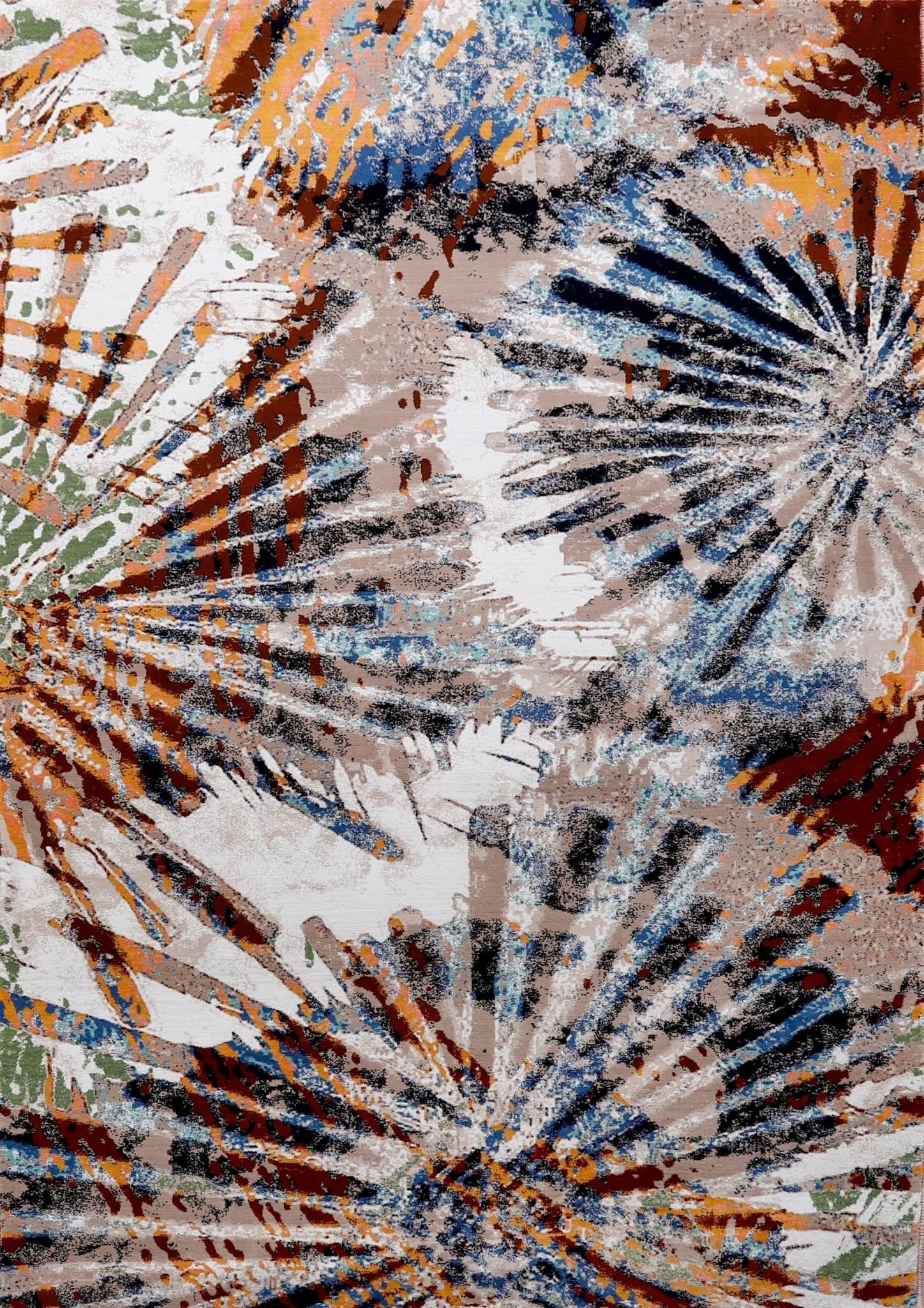Modern Area Rug Abstract Non - Shedding - beUNIQ - abstract rug - Round 100cm x 100cm - Amelia rug