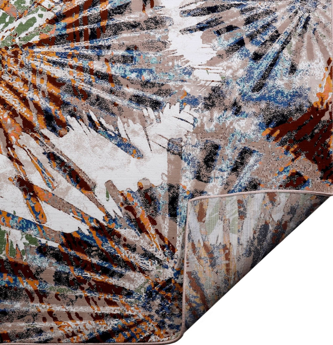 Modern Area Rug Abstract Non - Shedding - beUNIQ - abstract rug - Round 100cm x 100cm - Amelia rug