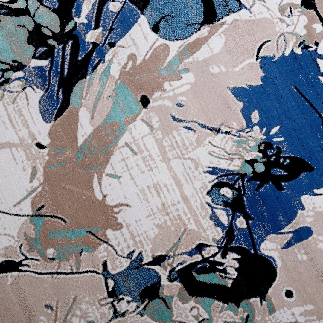 Modern Area Rug Amelia Abstract Design Polypropylene - beUNIQ - abstract rug - Round 100cm x 100cm - Amelia rug