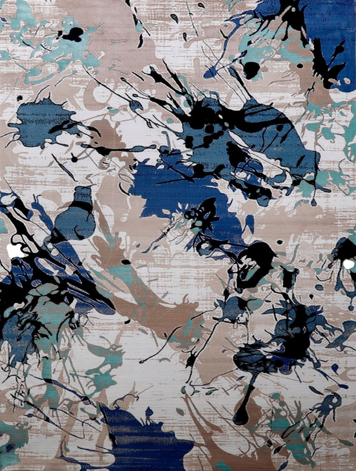 Modern Area Rug Amelia Abstract Design Polypropylene - beUNIQ - abstract rug - Round 100cm x 100cm - Amelia rug