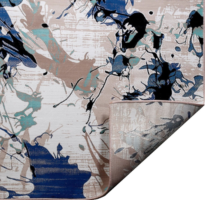 Modern Area Rug Amelia Abstract Design Polypropylene - beUNIQ - abstract rug - Round 100cm x 100cm - Amelia rug