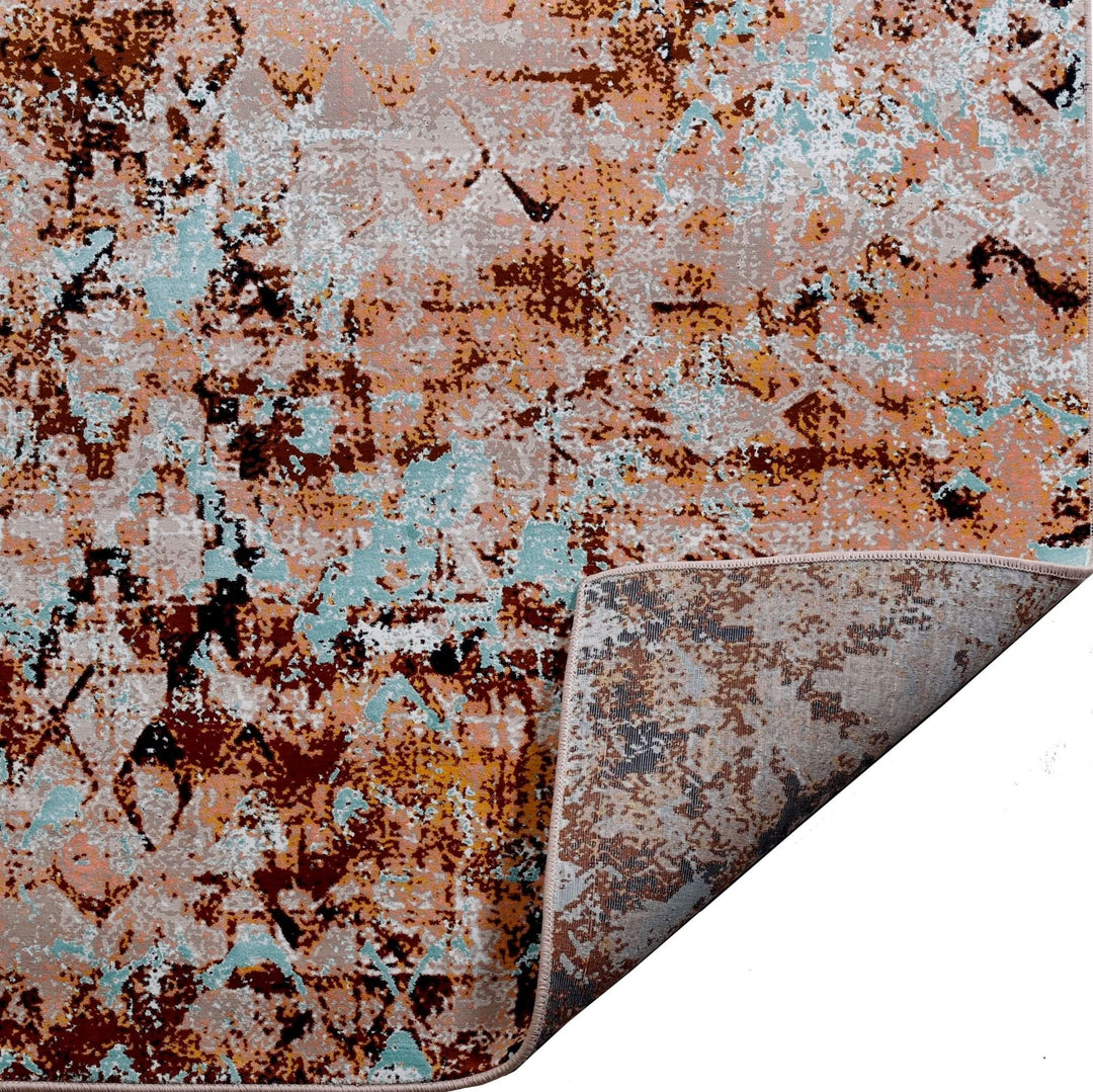Modern Area Rug Amelia Abstract Design Polypropylene - beUNIQ - abstract rug - Round 100cm x 100cm - Amelia rug