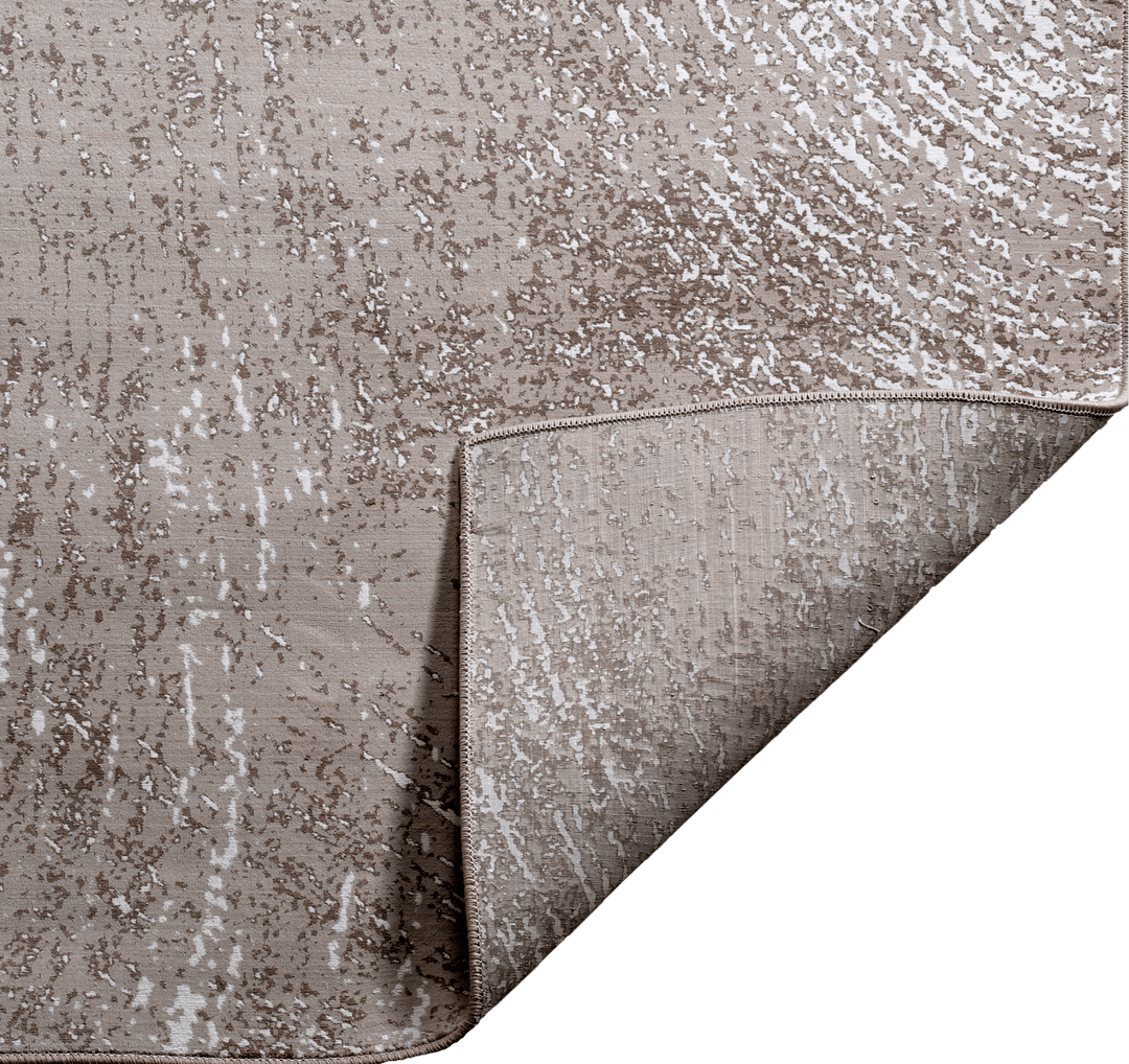 Bohemian Area Rug Amelia AM014 Polypropylene Non - Shedding Pile Beige - beUNIQ - Amelia collection - Round 100cm x 100cm - area rug beige