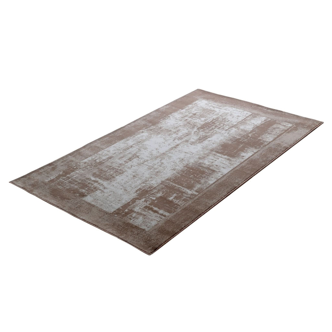 Bohemian Area Rug Amelia Stain Resistant Polypropylene Beige - beUNIQ - Amelia collection - Round 100cm x 100cm - area rug
