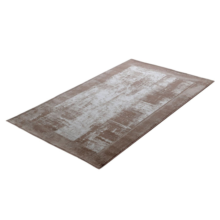 Bohemian Area Rug Amelia Stain Resistant Polypropylene Beige - beUNIQ - Amelia collection - Round 100cm x 100cm - area rug