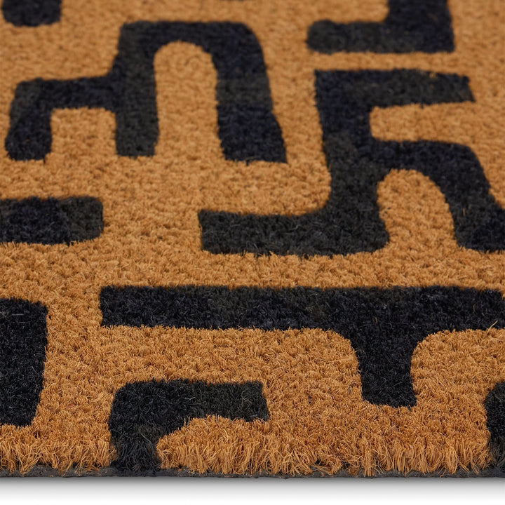 Phoenox Textiles My Mat Coir Doormat Abstract Maze 45x75cm - beUNIQ - 45x75cm doormat - abstract maze doormat