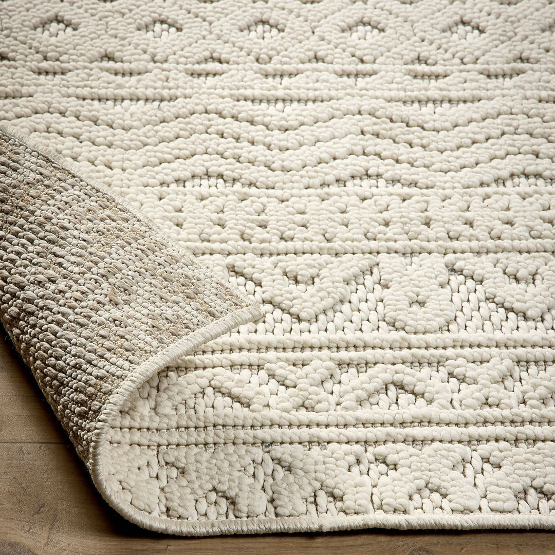 Origins Atlas Graphic Cream Patterned Rug - beUNIQ - cream patterned rug - 120x170 - Created by Product Upload