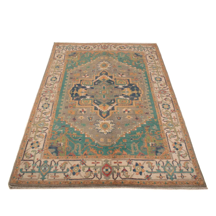 https://cdn.shopify.com/s/files/1/0943/6571/2719/files/Authentic-Kazak-Wool-Rug-Hand-Knotted-Green-Medallion-Carpet-115-178-cm-Aladdinrugs-71419657584975.webp?v=1768185081