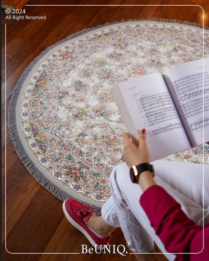 Karen Silver Round - beUNIQ - carpet - Diameter 200cm - carpet online