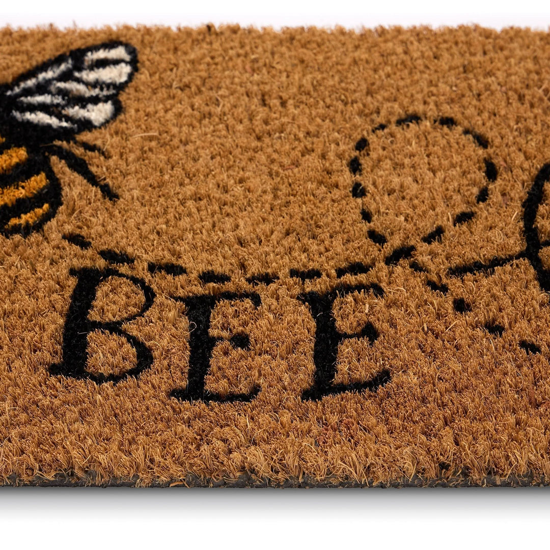 Phoenox Textiles My Mat Coir Insert Bee Happy 23x53cm - beUNIQ - bee happy mat - coir door mat