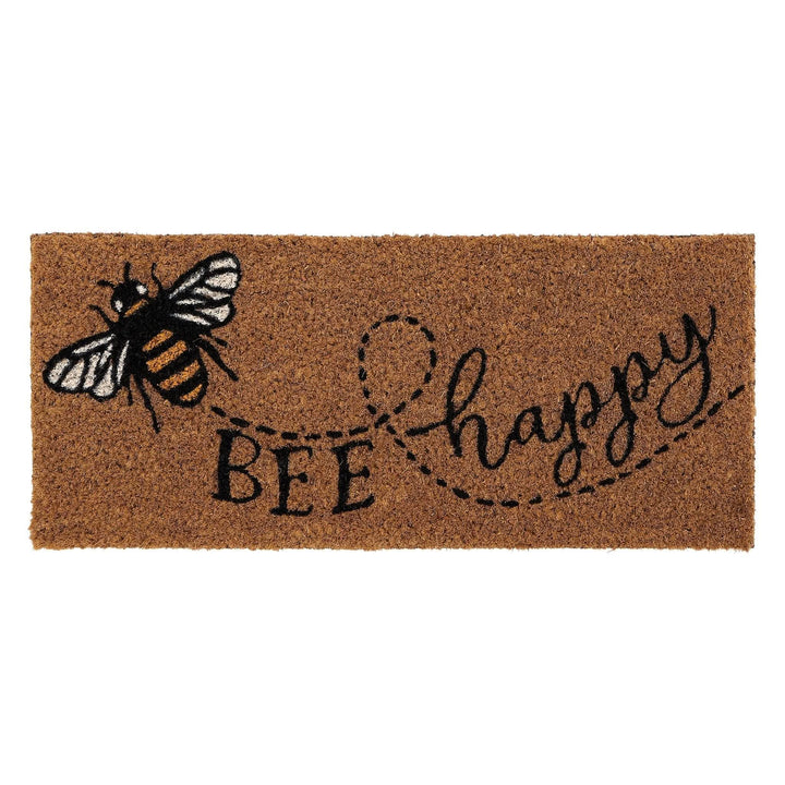 Phoenox Textiles My Mat Coir Insert Bee Happy 23x53cm - beUNIQ - bee happy mat - coir door mat
