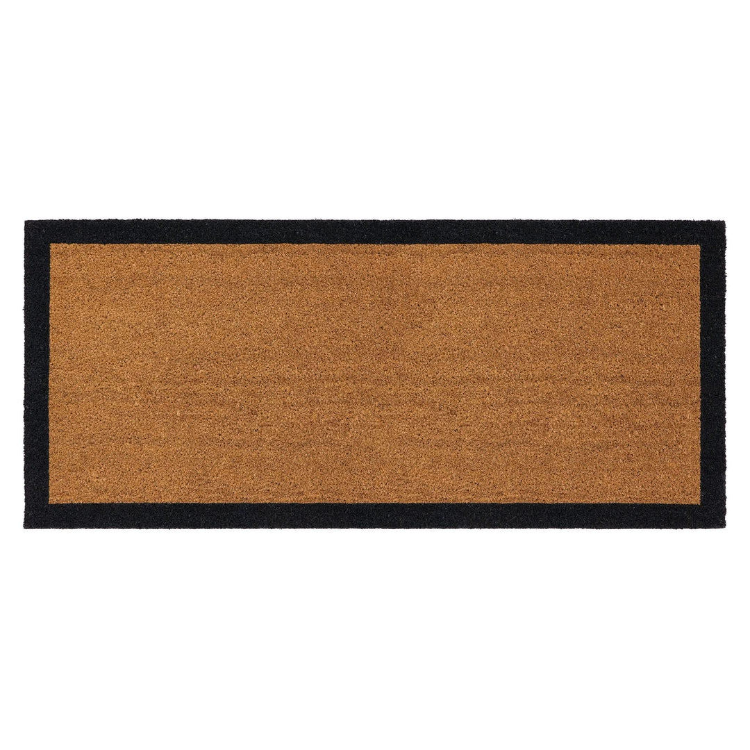 Phoenox Textiles My Mat Printed Coir Doormat Black Border - beUNIQ - black border mat - 55x125 - coir doormat