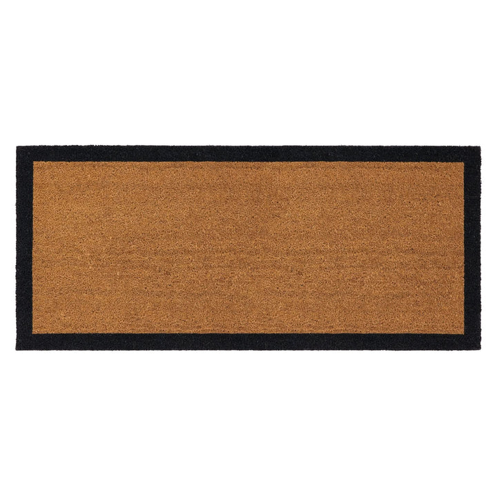 Phoenox Textiles My Mat Printed Coir Doormat Black Border - beUNIQ - black border mat - 55x125 - coir doormat