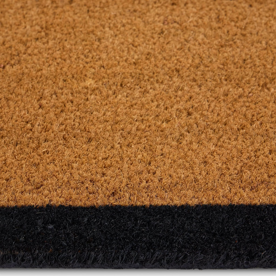Phoenox Textiles My Mat Printed Coir Doormat Black Border - beUNIQ - black border mat - 55x125 - coir doormat