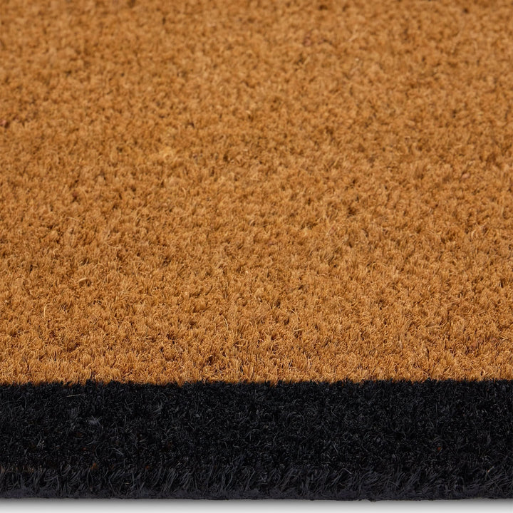 Phoenox Textiles My Mat Printed Coir Doormat Black Border - beUNIQ - black border mat - 55x125 - coir doormat