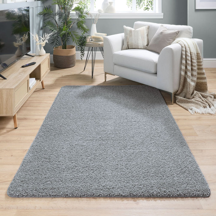 My Rug Fleck Blue Durable Machine Washable Recycled Polypropylene Rug - beUNIQ - blue rug - 60x100 - British made rug