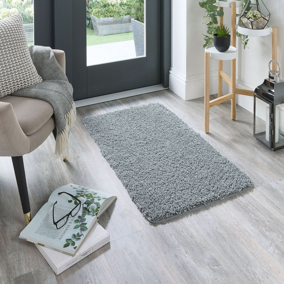 My Rug Fleck Blue Durable Machine Washable Recycled Polypropylene Rug - beUNIQ - blue rug - 60x100 - British made rug