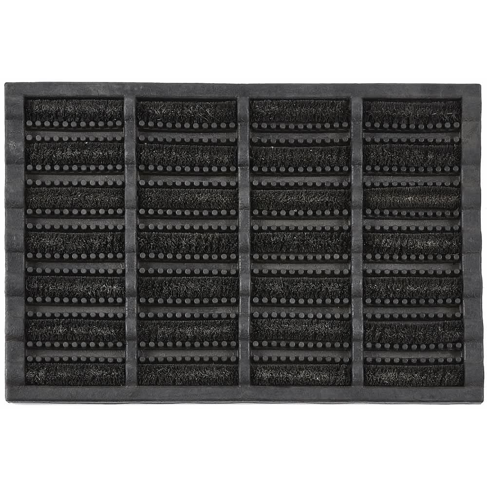 My Mat Natural Coir Scraper Entrance Rug 40x60cm Black - beUNIQ - 40x60cm doormat - black entrance rug