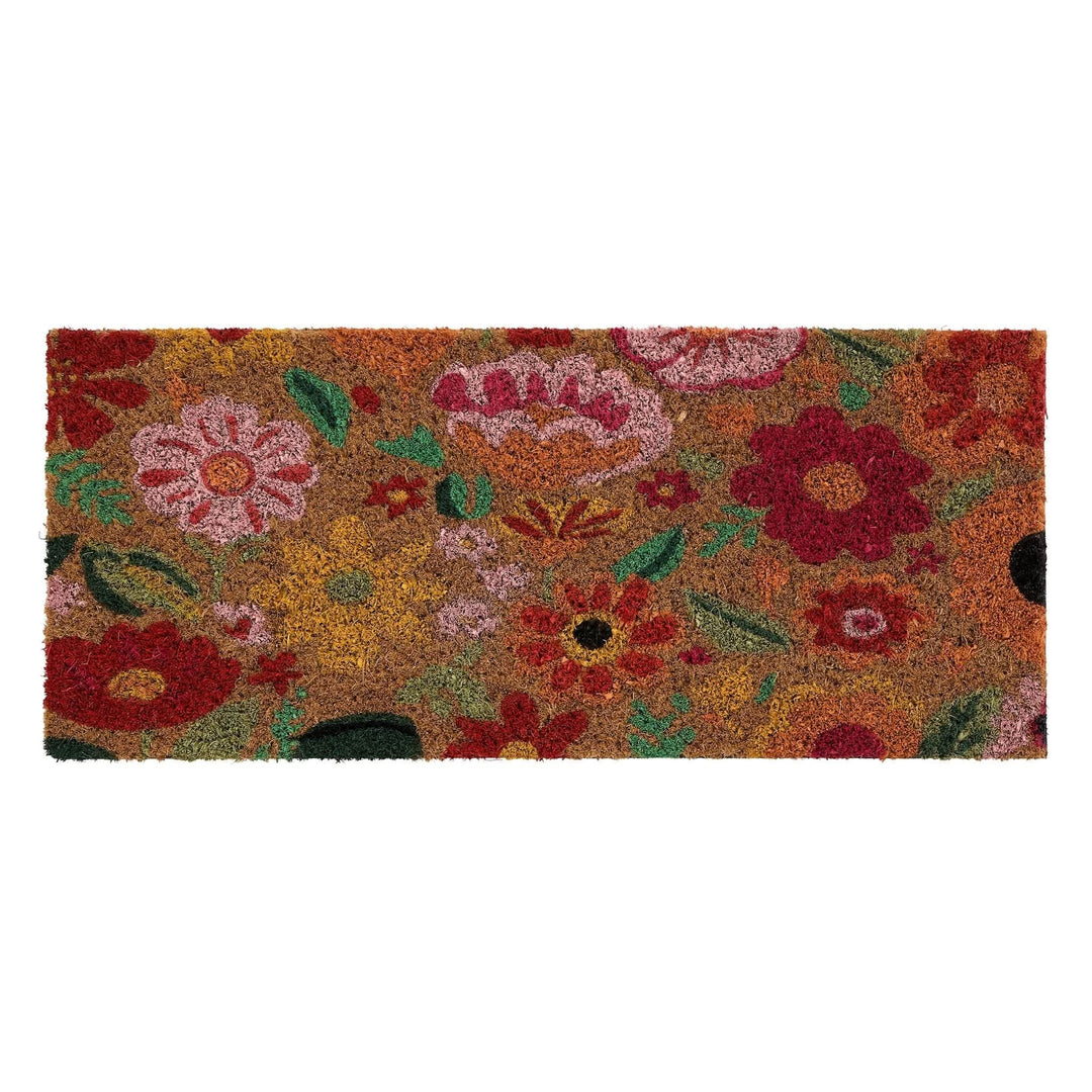 My Mat Bright Blooms Coir Doormat Insert 23x53cm - beUNIQ - coconut fibre mat - coir doormat