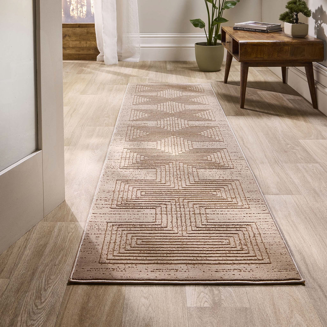 Origins Calacatta Lines Patterned Area Rug Natural - beUNIQ - Calacatta Lines rug - 80x150 - Created by Product Upload