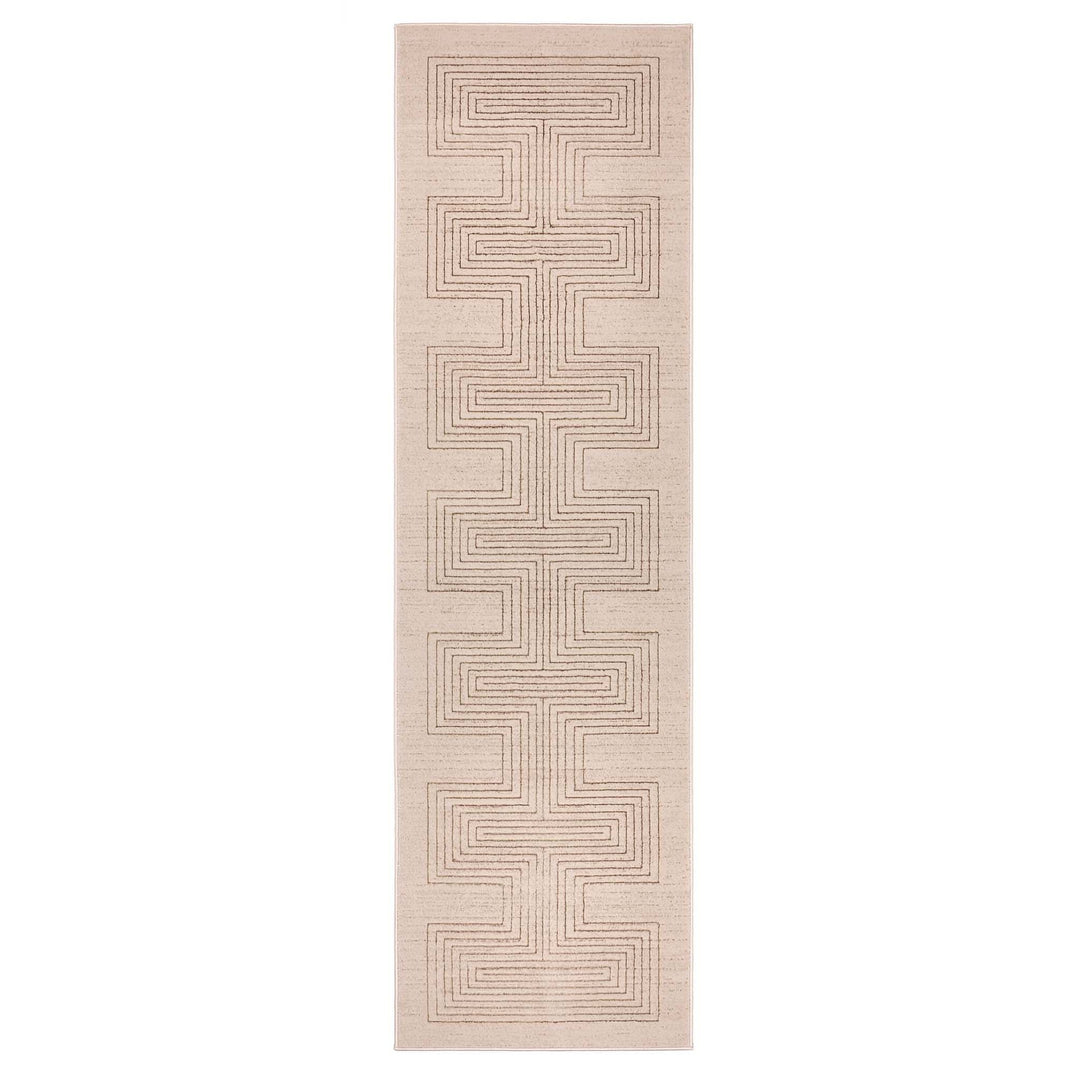 Origins Calacatta Lines Patterned Area Rug Natural - beUNIQ - Calacatta Lines rug - 67x230 - Created by Product Upload