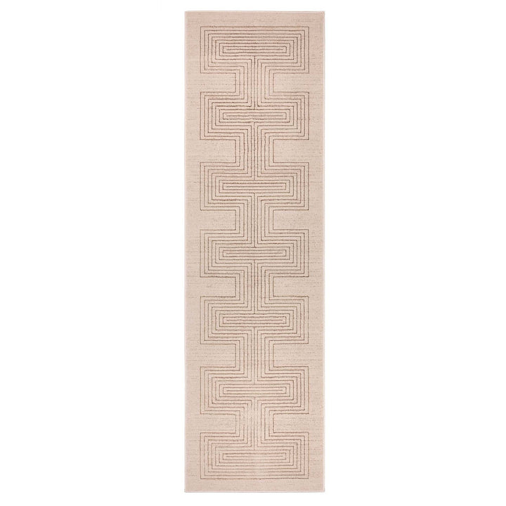 Origins Calacatta Lines Patterned Area Rug Natural - beUNIQ - Calacatta Lines rug - 67x230 - Created by Product Upload