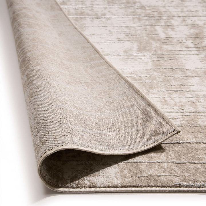 Origins Calacatta Mist Patterned Area Rug Cream - beUNIQ - Cream Rug - 67x230 - Created by Product Upload