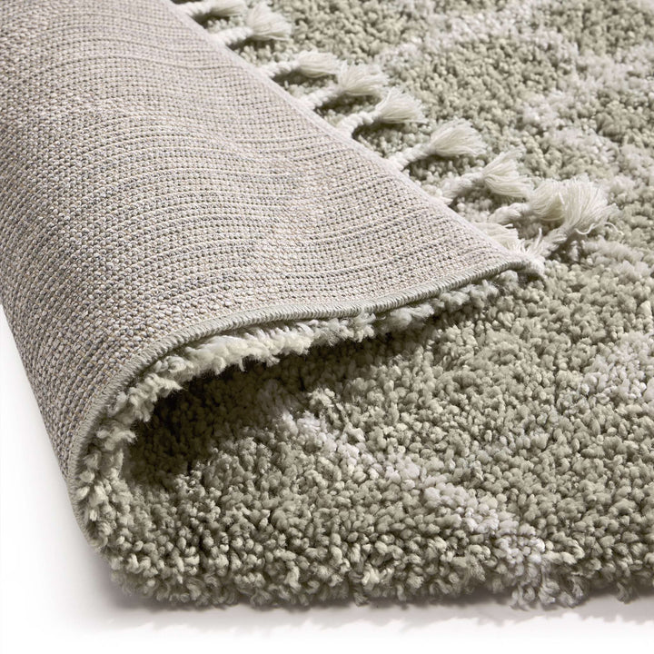 Origins Casablanca Rug Layered Diamond Pattern Eucalyptus Green - beUNIQ - Created by Product Upload - 80x150 - Easy care rug