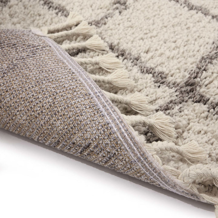Origins Casablanca Ivory Light Brown Rug Patterned Diamond Design - beUNIQ - Created by Product Upload - 80x150 - diamond pattern rug