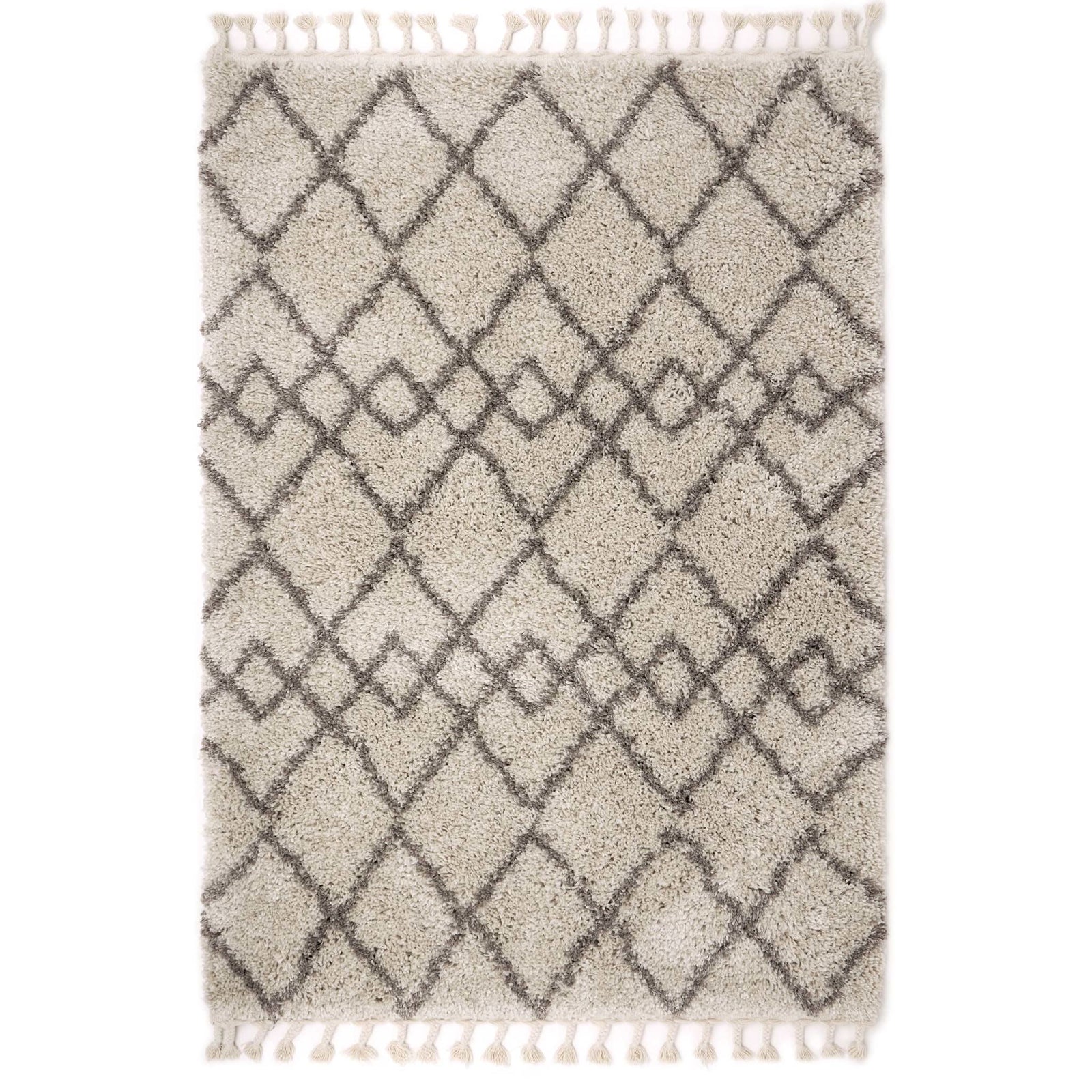 Origins Casablanca Ivory Light Brown Rug Patterned Diamond Design - beUNIQ - Created by Product Upload - 80x150 - diamond pattern rug