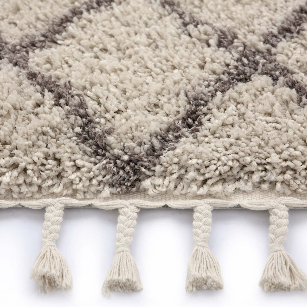 Origins Casablanca Ivory Light Brown Rug Patterned Diamond Design - beUNIQ - Created by Product Upload - 80x150 - diamond pattern rug